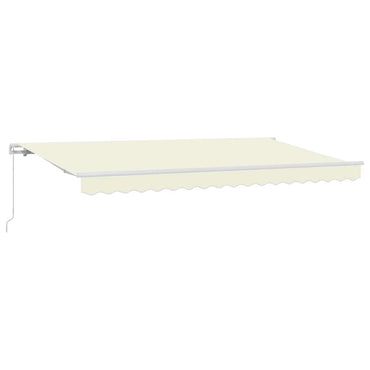 vidaXL Einziehbare Markise Creme 400 x 200 cm Stoff