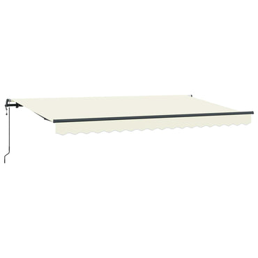 vidaXL Einziehbare Markise Creme 400 x 200 cm Stoff