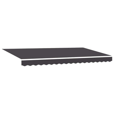 vidaXL Einziehbare Markise Anthrazit 400 x 200 cm Stoff