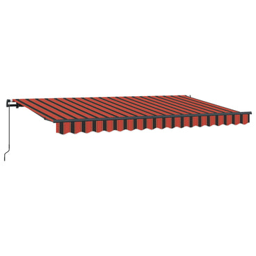 vidaXL Einziehbare Markise Orange 400 x 200 cm Stoff