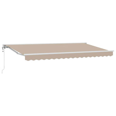 vidaXL Einziehbare Markise Beige 400x200 cm Stoff