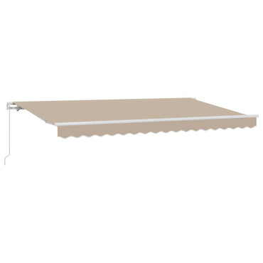vidaXL Einziehbare Markise Beige 400 x 200 cm Polyester und Aluminium