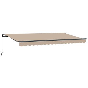 vidaXL Einziehbare Markise Beige 400 x 200 cm Polyester und Aluminium