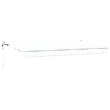 vidaXL Einziehbare Markise Weiß 400 x 200 cm Stoff