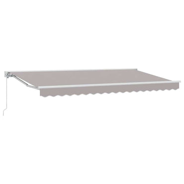 vidaXL Einziehbare Markise Hellgrau 400x200 cm Stoff