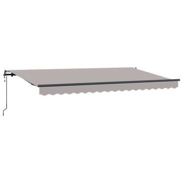 vidaXL Einziehbare Markise Hellgrau 400 x 200 cm