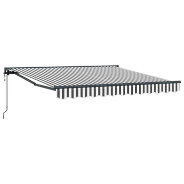 vidaXL Einziehbare Markise Anthrazit und Weiß 300 x 250 cm