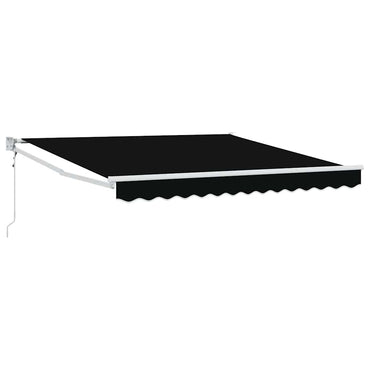 vidaXL Markise Schwarz 3 x 2,5 m Polyester und Metall