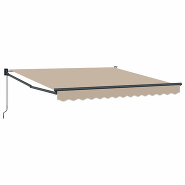 vidaXL Markise Beige 3 x 2,5 m Polyester und Metall