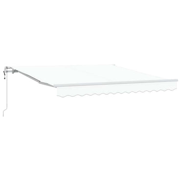 vidaXL Einziehbare Markise Weiß 300 x 250 cm Stoff