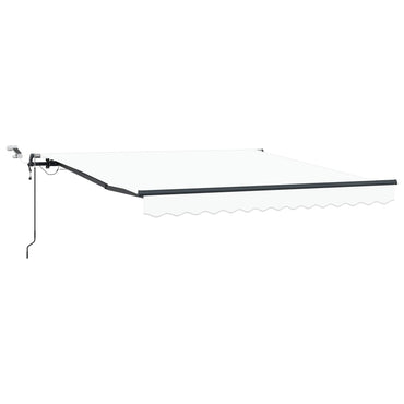 vidaXL Einziehbare Markise mit Weiß 300 x 250 cm Stoff