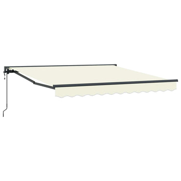vidaXL Einziehbare Markise Creme 350 x 250 cm Polyester und Metall