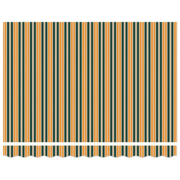 vidaXL Markise Grün und Gelb 350 x 250 x 165 cm