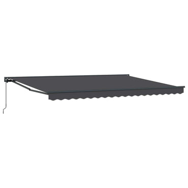 vidaXL Einziehbare Markise Anthrazit 450 x 300 cm Polyester und Metall