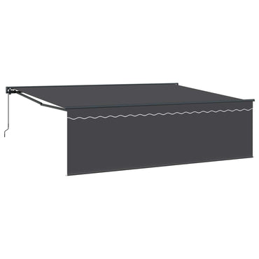 vidaXL Einziehbare Markise Anthrazit 450 x 300 cm