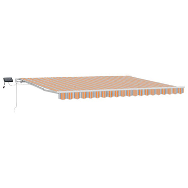 vidaXL Einziehbare Markise Mehrfarbig 450 x 300 cm Stoff und Stahl