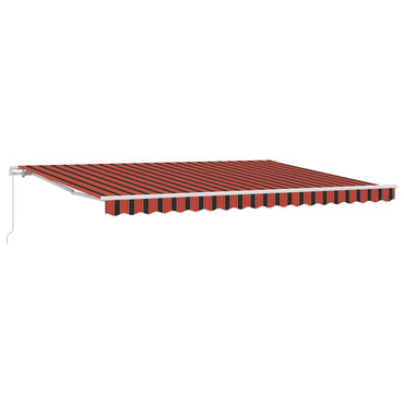 vidaXL Markise Orange und Braun 450 x 350 x 165 cm Polyester