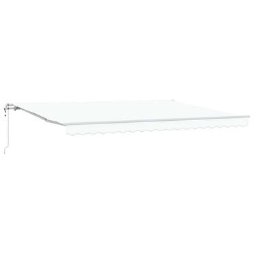 vidaXL Einziehbare Markise Weiß 450 x 350 cm Weiß