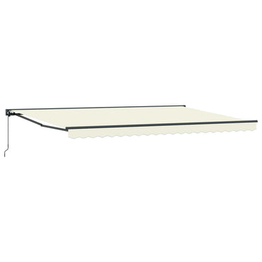 vidaXL Einziehbare Markise Creme 500 x 300 cm Polyester und Metall