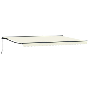 vidaXL Einziehbare Markise Creme 500 x 300 cm Polyester und Metall