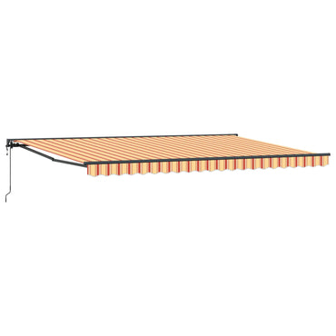 vidaXL Einziehbare Markise Mehrfarbig 500 x 300 cm
