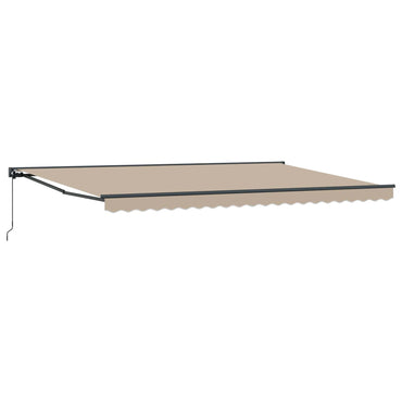 vidaXL Einziehbare Markise Beige 500 x 300 cm Polyester und Metall