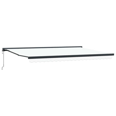 vidaXL Markise Weiß 350 x 250 x 165 cm Polyester und Aluminium