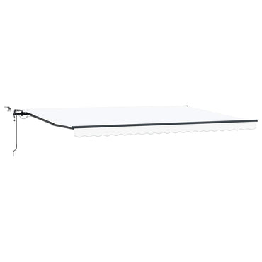 vidaXL Markisenstoff mit Weiß 500 x 350 cm Polyester