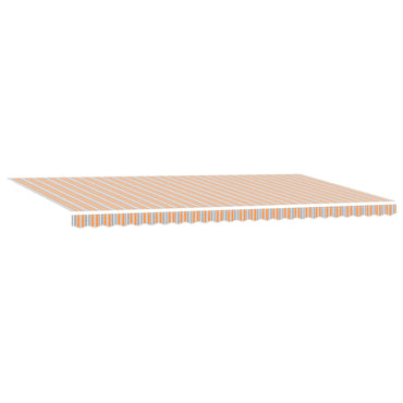 vidaXL Auvent rétractable multicolore 600 x 300 cm en polyester et acier