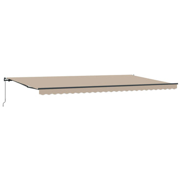vidaXL Markise Beige 600 x 300 cm Stoff