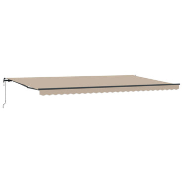 vidaXL Einziehbare Markise Beige 600 x 300 cm Stoff