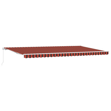 vidaXL Store banne rétractable orange et marron 600 x 350 cm