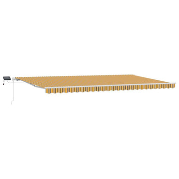 vidaXL Einziehbare Markise Mehrfarbig 600 x 350 cm Stoff und Stahl