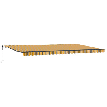 vidaXL Einziehbare Markise Mehrfarbig 600 x 350 cm Stoff und Aluminium
