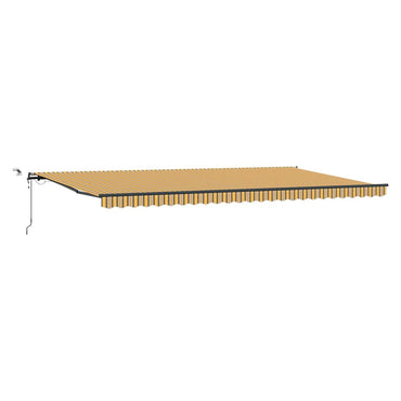vidaXL Einziehbare Markise mit Mehrfarbig 600 x 350 cm Stoff