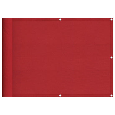 vidaXL Balkon-Sichtschutz Rot 75x700 cm 100 % Polyester-Oxford