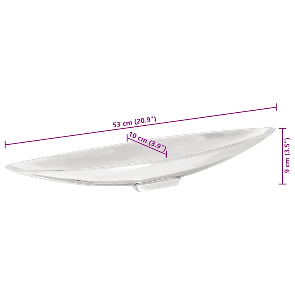 Obstkorb Silber 53 x 9 x 10 cm Aluminium