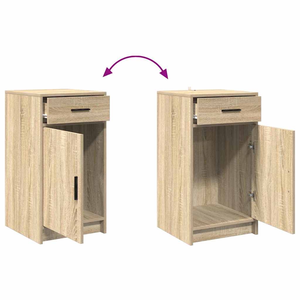 vidaXL Sideboard Sonoma-Eiche 40 x 40,5 x 75 cm Holzwerkstoff