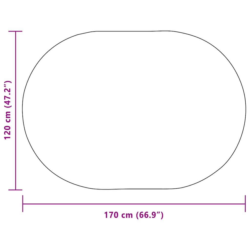 Teppich ZIZUR Creme 170 x 120 cm Polypropylen