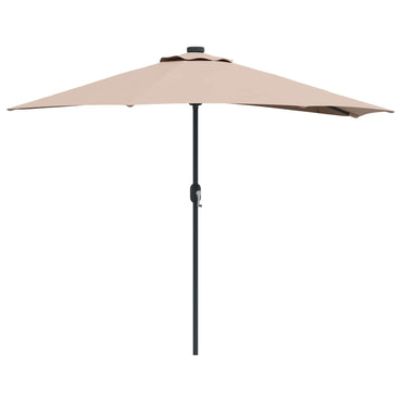 vidaXL Garten-Sonnenschirm Taupe 294 x 150 x 224 cm