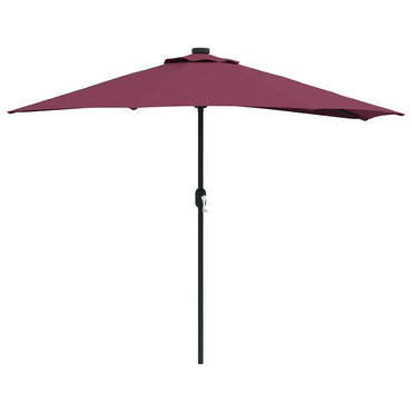 vidaXL Garten-Sonnenschirm Bordeauxrot 294 x 150 x 224 cm