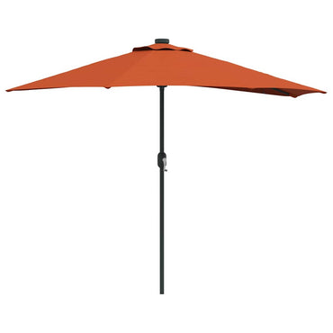 vidaXL Garten-Sonnenschirm Terrakotta 294 x 150 x 224 cm