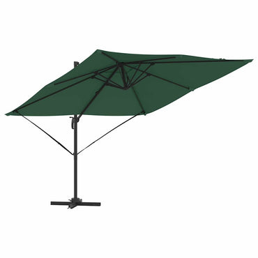 vidaXL Roma Parasol Grün 286 x 284 x 265 cm Aluminium und Polyester