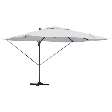 vidaXL Sonnenschirm Sand 351 x 250 x 253 cm Polyester und Aluminium