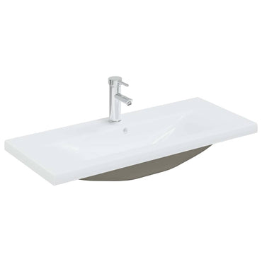 vidaXL Ensemble de meubles de salle de bain 4 pcs Noir aspect chêne Aggloméré