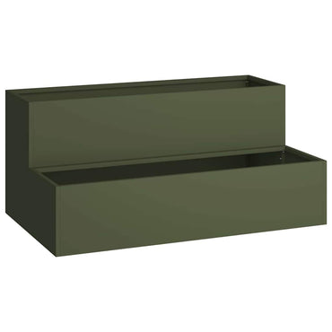 vidaXL Garten-Pflanzgefäß Olive Grün 100 x 60 x 45 cm