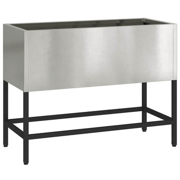 vidaXL Hochbeet Gartenpflanzer Silber 60 x 26 x 45 cm Edelstahl