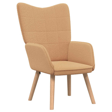 vidaXL Sessel Beige 62 x 67 x 95,5 cm Sherpa-Stoff