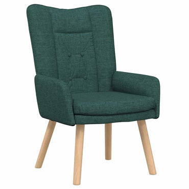 vidaXL Sessel Dunkelgrün 63 x 67 x 94 cm Stoff und Sperrholz