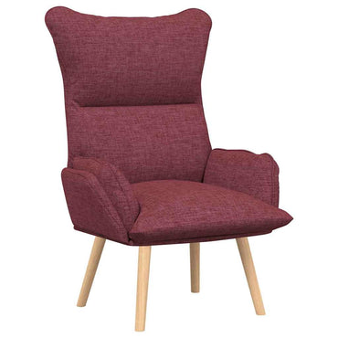 vidaXL Fauteuil Rouge bordeaux 69 x 74 x 93 cm Tissu et contreplaqué